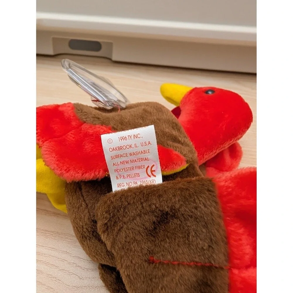 Vintage Ty Beanie Babies Gobbles‎ Turkey Plush Stuffed Animal Kids Collectibles